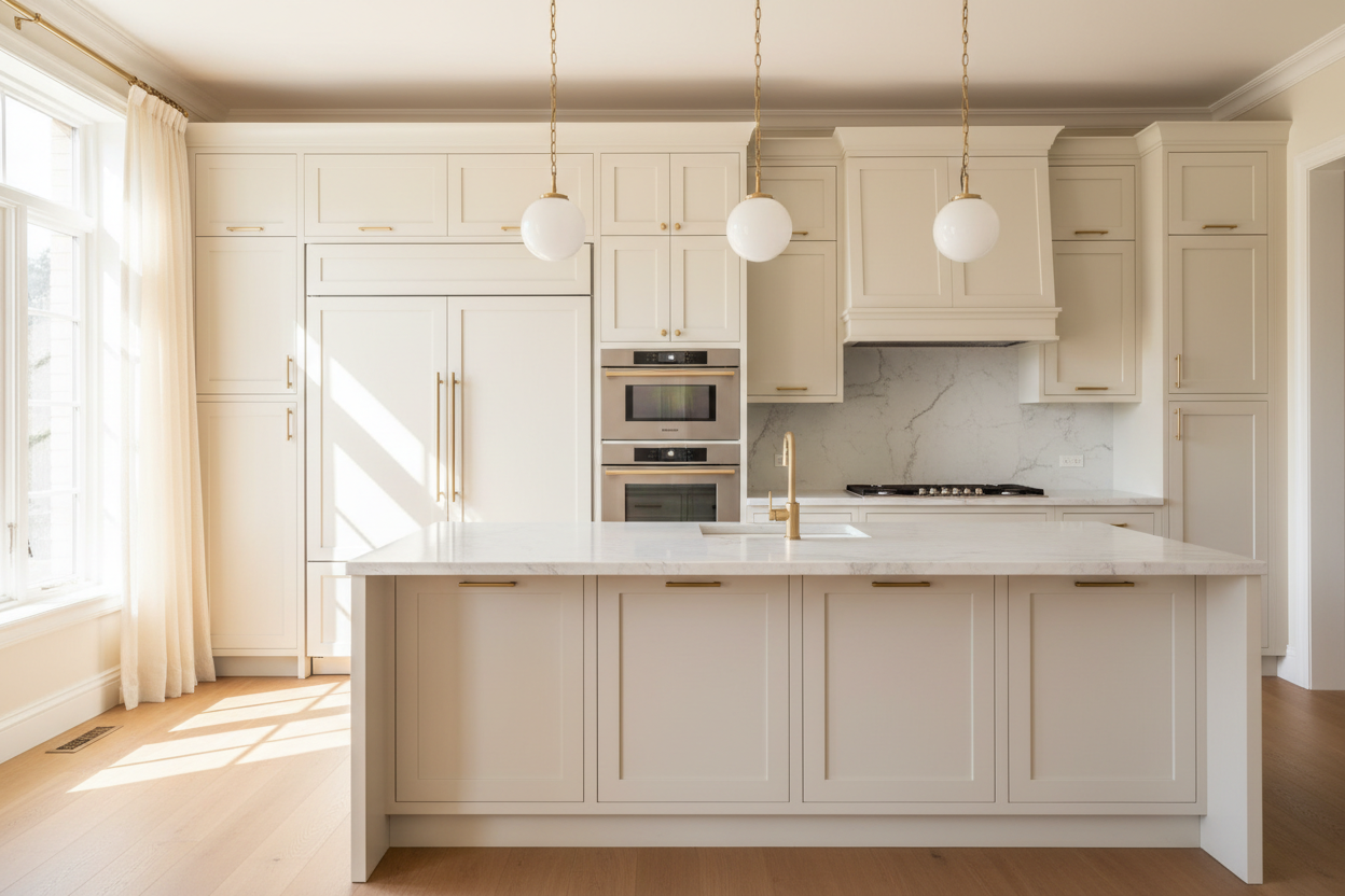 Luxury kitchen with integrated premium appliances